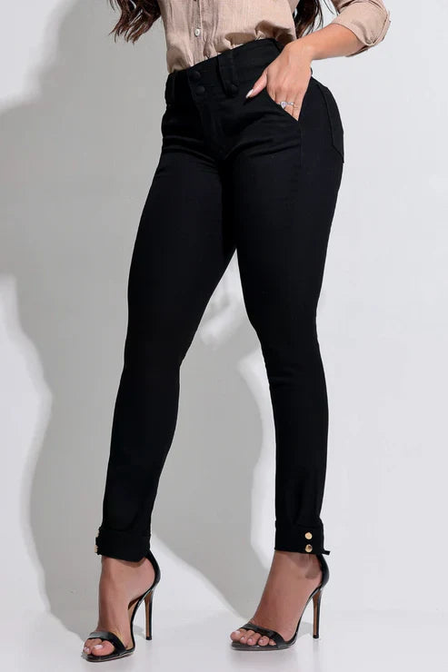 Calça Modeladora Ultra Bumbum Preta Que Não Desbota