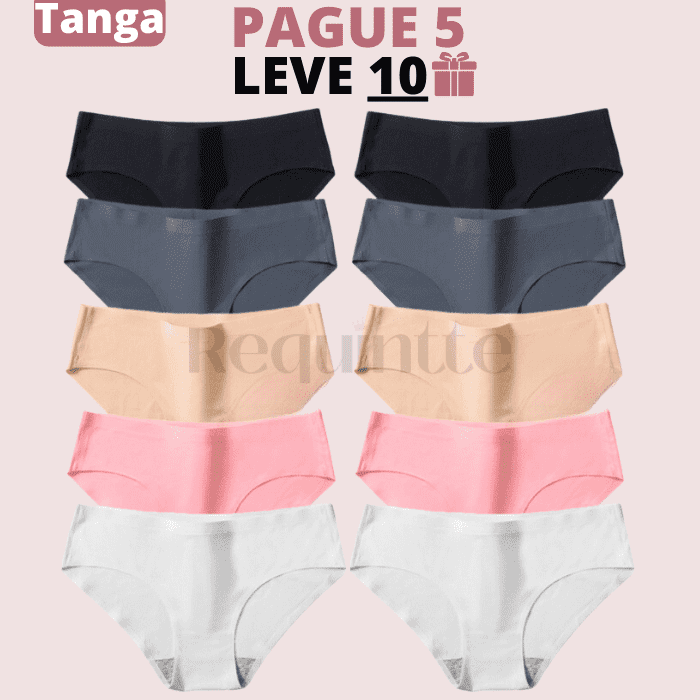 Calcinhas Comfort Tanga™ (LEVE 10 PAGUE 5) + Brinde 🎁
