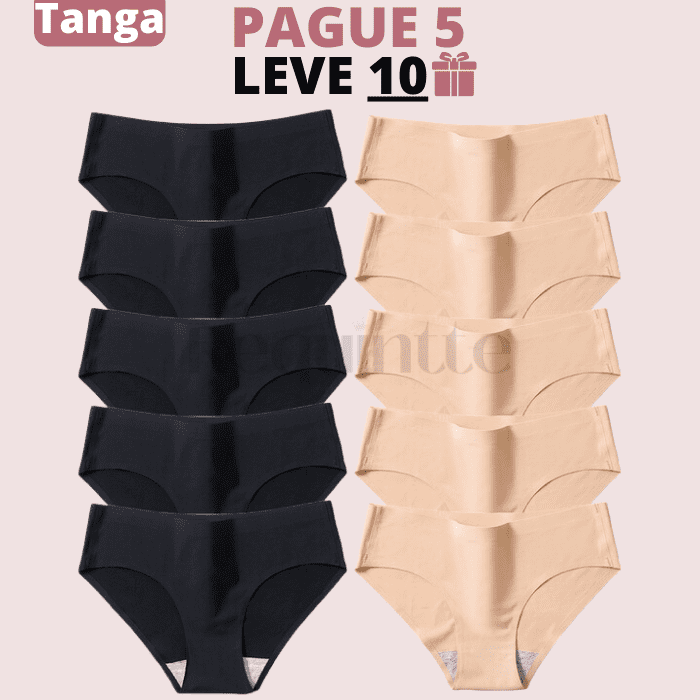 Calcinhas Comfort Tanga™ (LEVE 10 PAGUE 5) + Brinde 🎁