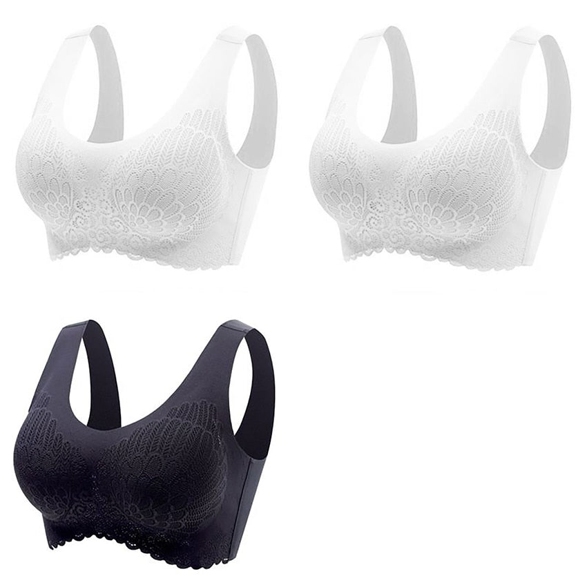 Kit 3 sutiã Confort 5D Alta Sustentação