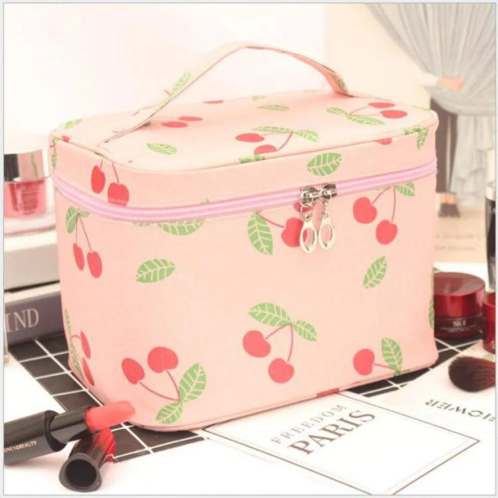 Bolsa de viagem para maquiagem Prisma Store PinkCherry 