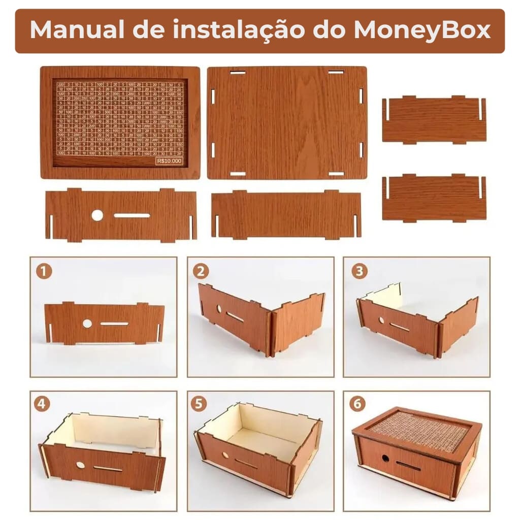 MoneyBox® Decorativo - Guarde Dinheiro Com o Método Kakeibo