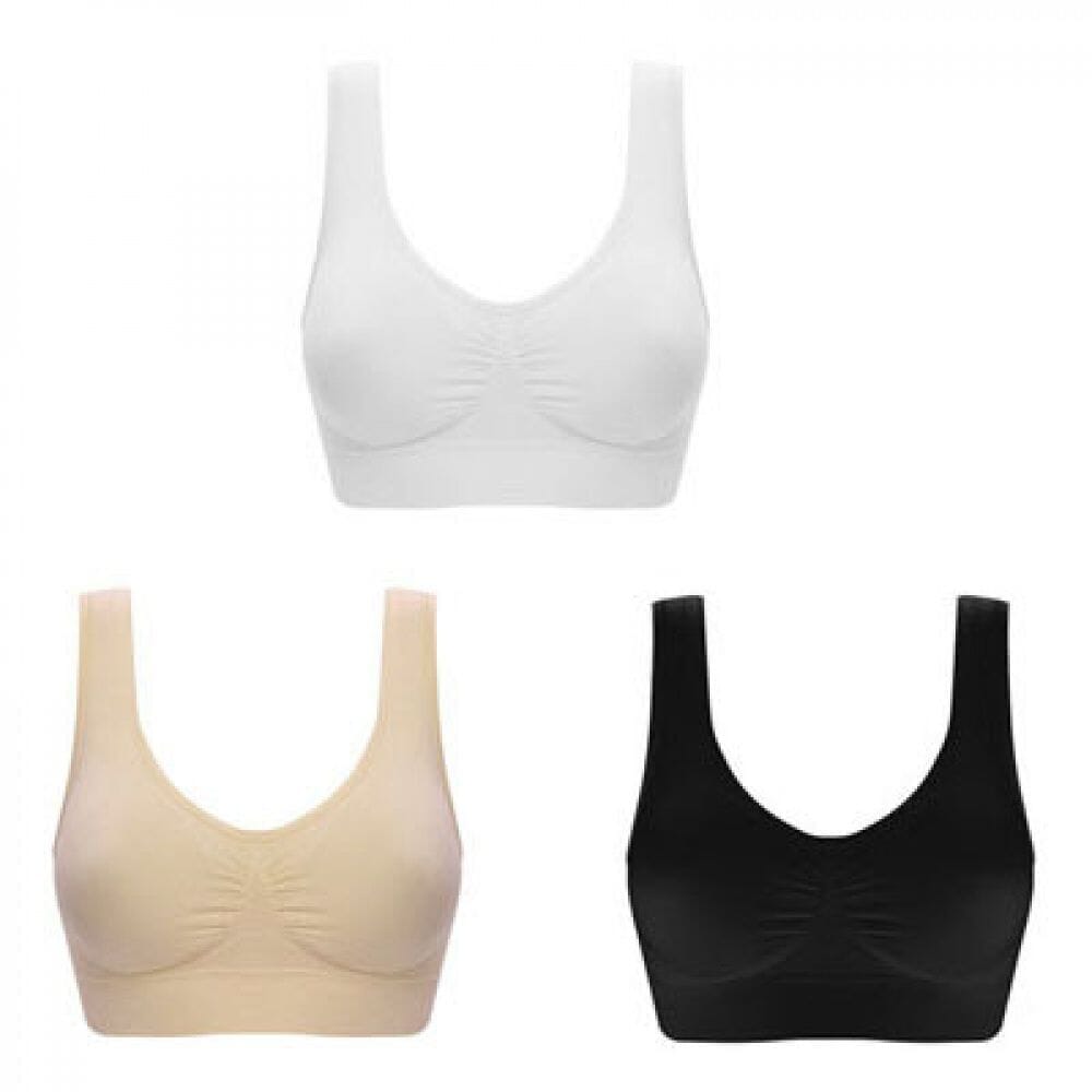 Sutiã Tecnológico Comfort Plus™ [Compre 1 e Leve 3] + Brindes Prisma Store P 1 Branco + 1 Bege + 1 Preto 